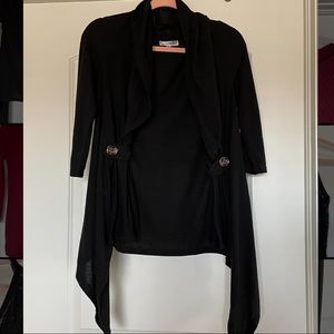 Black cardigan